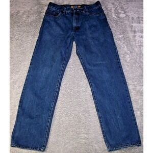 Real Ranch Jeans Men's 30X29 (Tag 32X32) Relaxed‎ Fit Straight Leg Blue